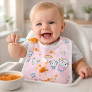 Cotton Bib for Baby (Multicolor, Pack of 3)